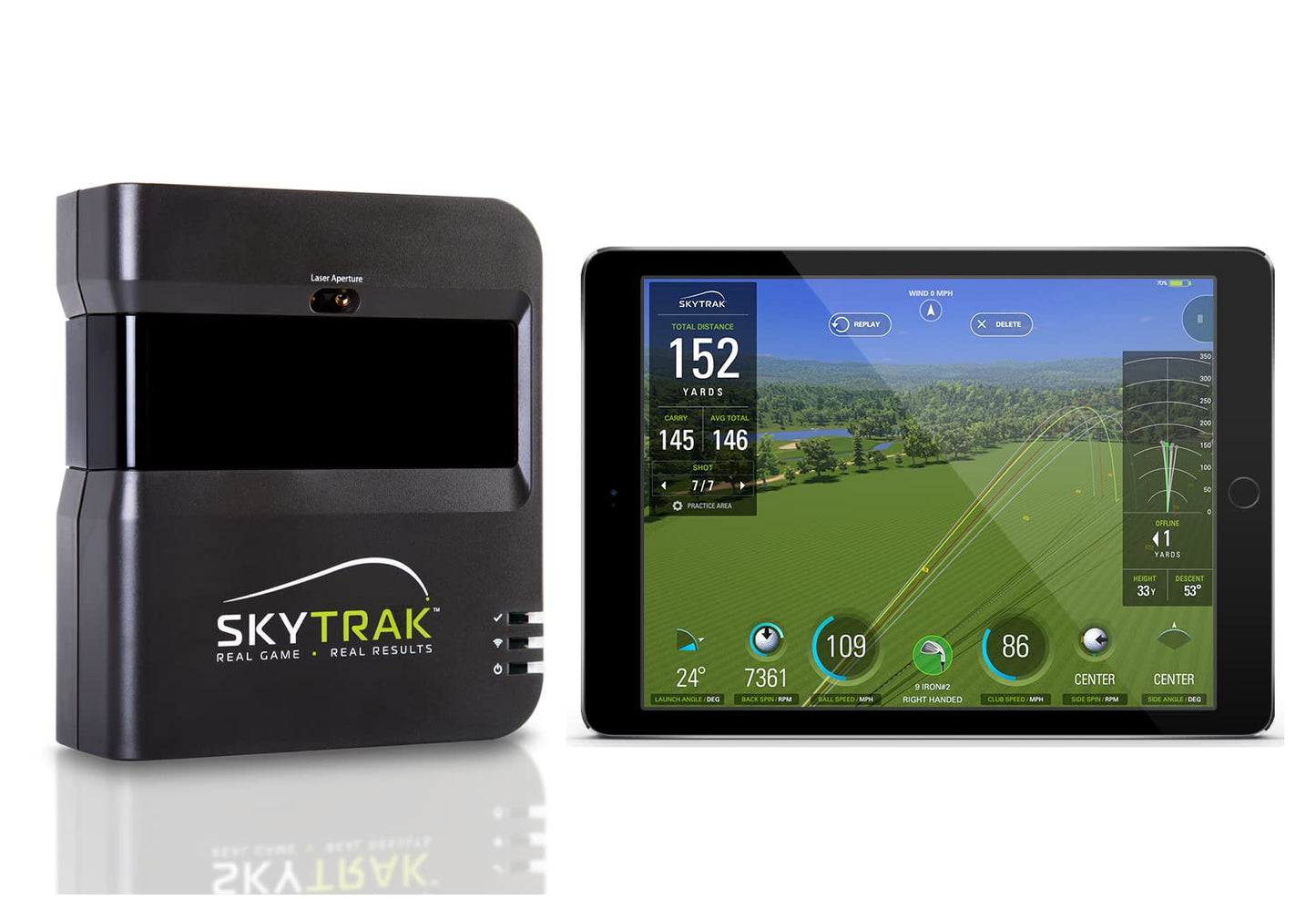 SkyTrak Golf Launch Monitor and Golf Simulator with Metal Protective Case
