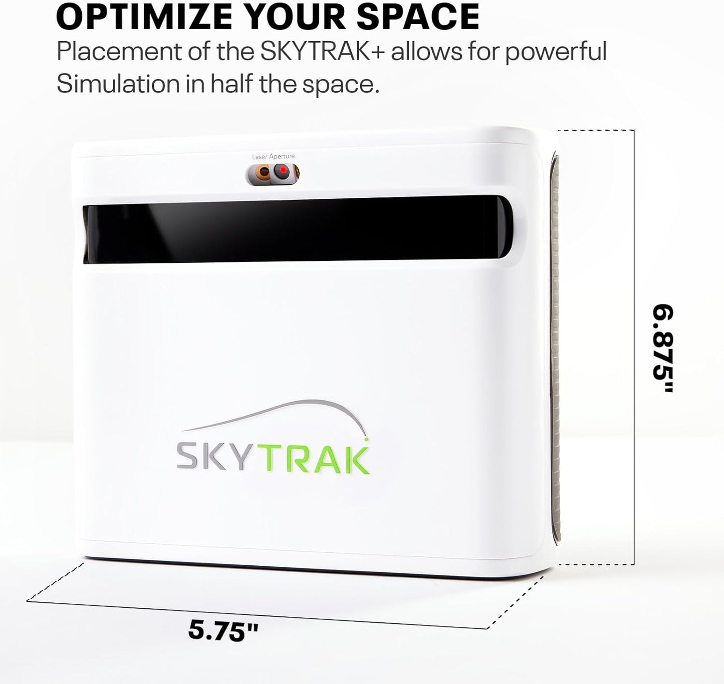 SkyTrak+ Launch Monitor & Golf Simulator Protective Shield - Tour-Level Swing Analysis with Dual Doppler Radar, Enhanced Camera, Real-time Simulation, Wi-Fi, USB-C Charging