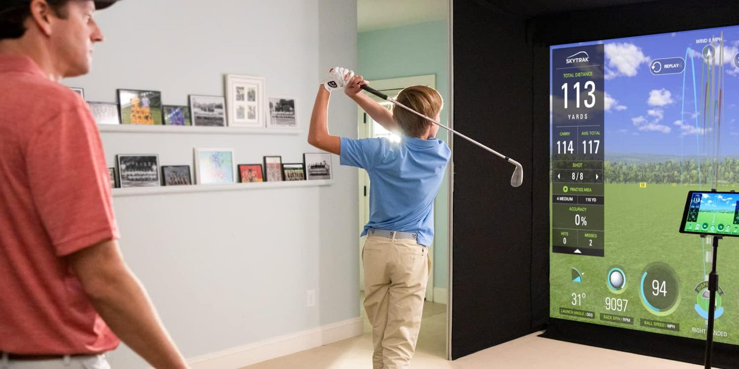 SkyTrak Golf Launch Monitor and Golf Simulator with Metal Protective Case