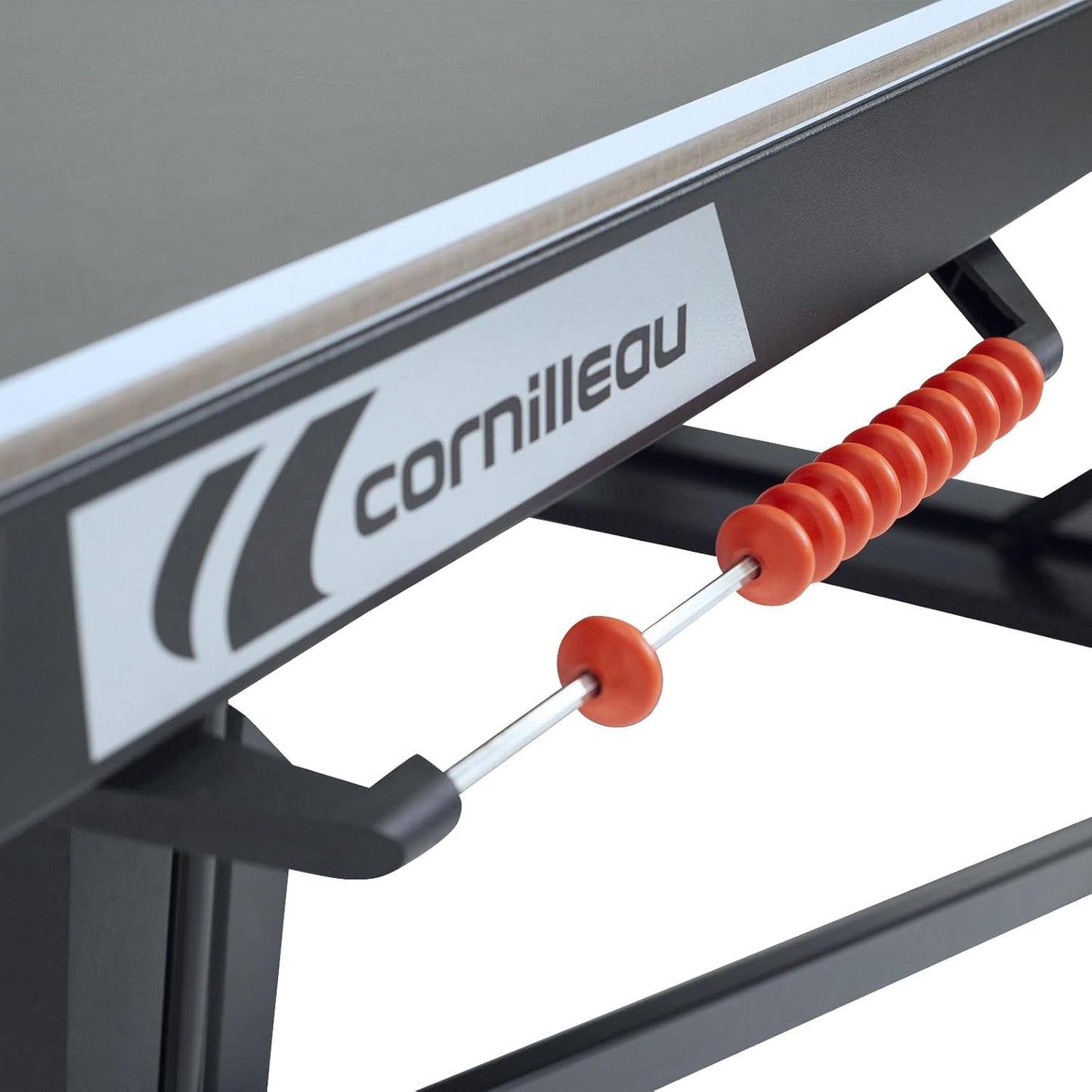 Cornilleau - 700X Outdoor Table Tennis Table and Functional - Ping Pong Table with 8mm Melamine Resin Top - Foldable - Weatherproof - Durable - Black or Blue