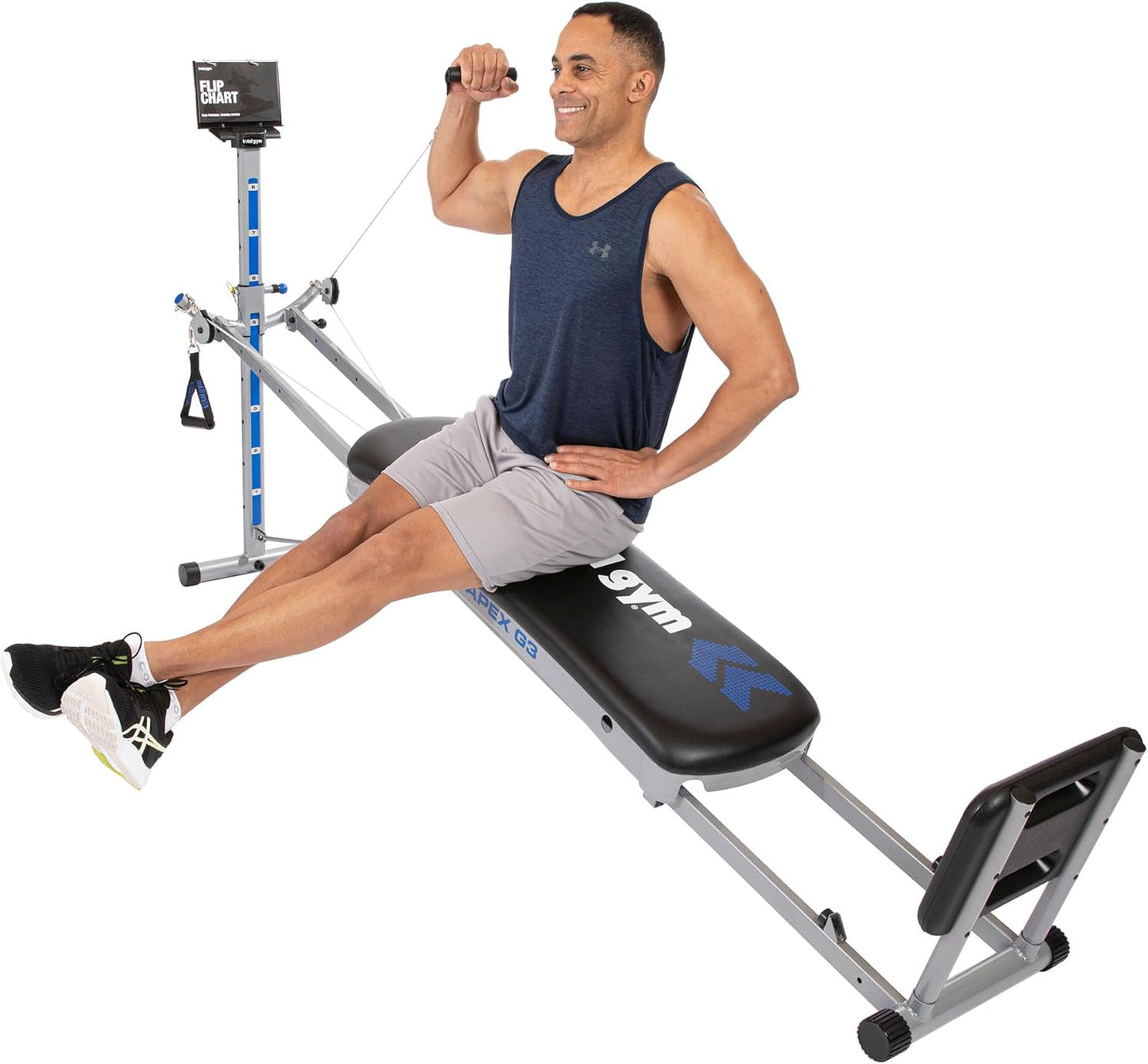 Total Gym APEX Versatile Indoor Home Gym Workout Total Body Strength Training Fitness Equipment