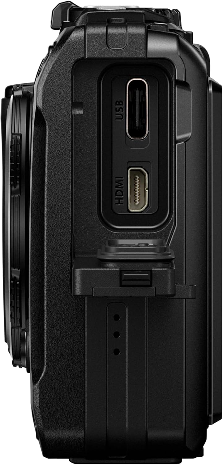 OM SYSTEM Tough TG-7 Black Digital Camera, 12MP, Waterproof, Shockproof, Underwater and Macro Shooting Modes, high speed image sensor, 4K Video, 4x-wide-angle zoom (successor Olympus TG-6)
