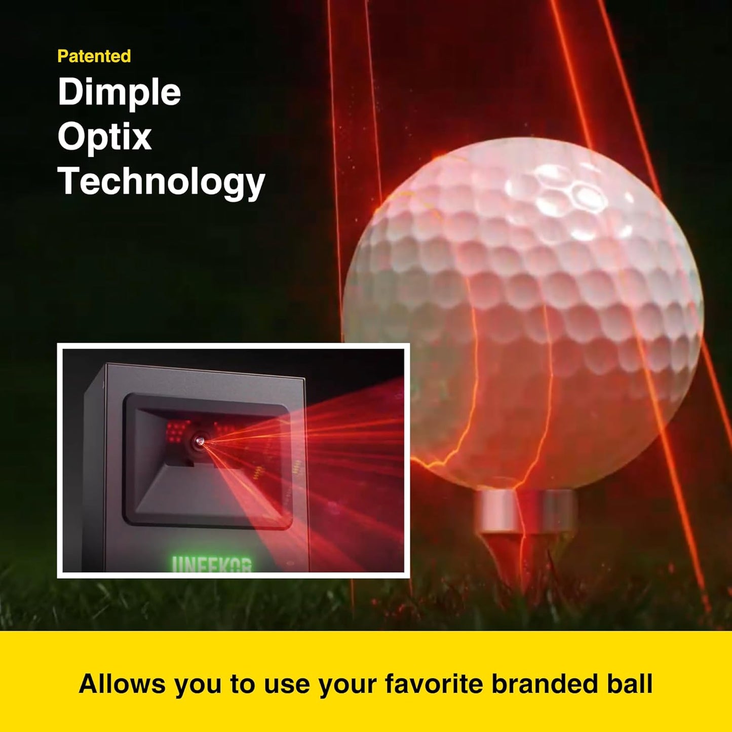 Eye Mini LITE Golf Launch Monitor, Indoor Golf Simulators for Home, Office and Garage, Dimple Optix Technology, Compatible with Refine+, GSPro, E6 Connect and TGC19, Work with PC Only