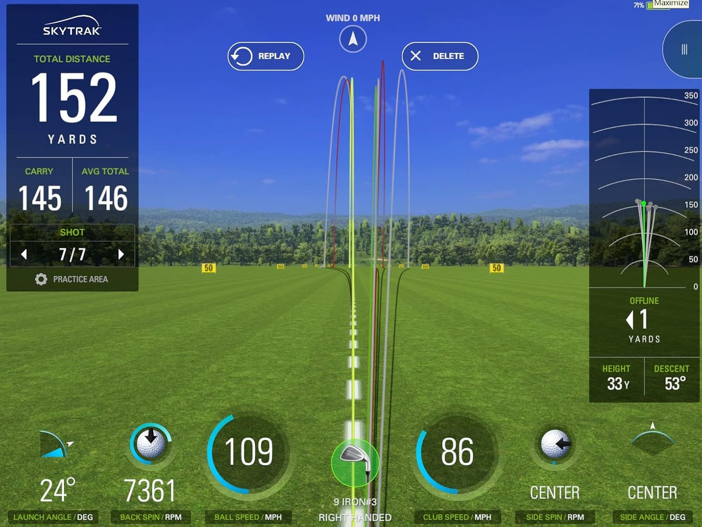 SkyTrak Golf Launch Monitor and Golf Simulator with Metal Protective Case