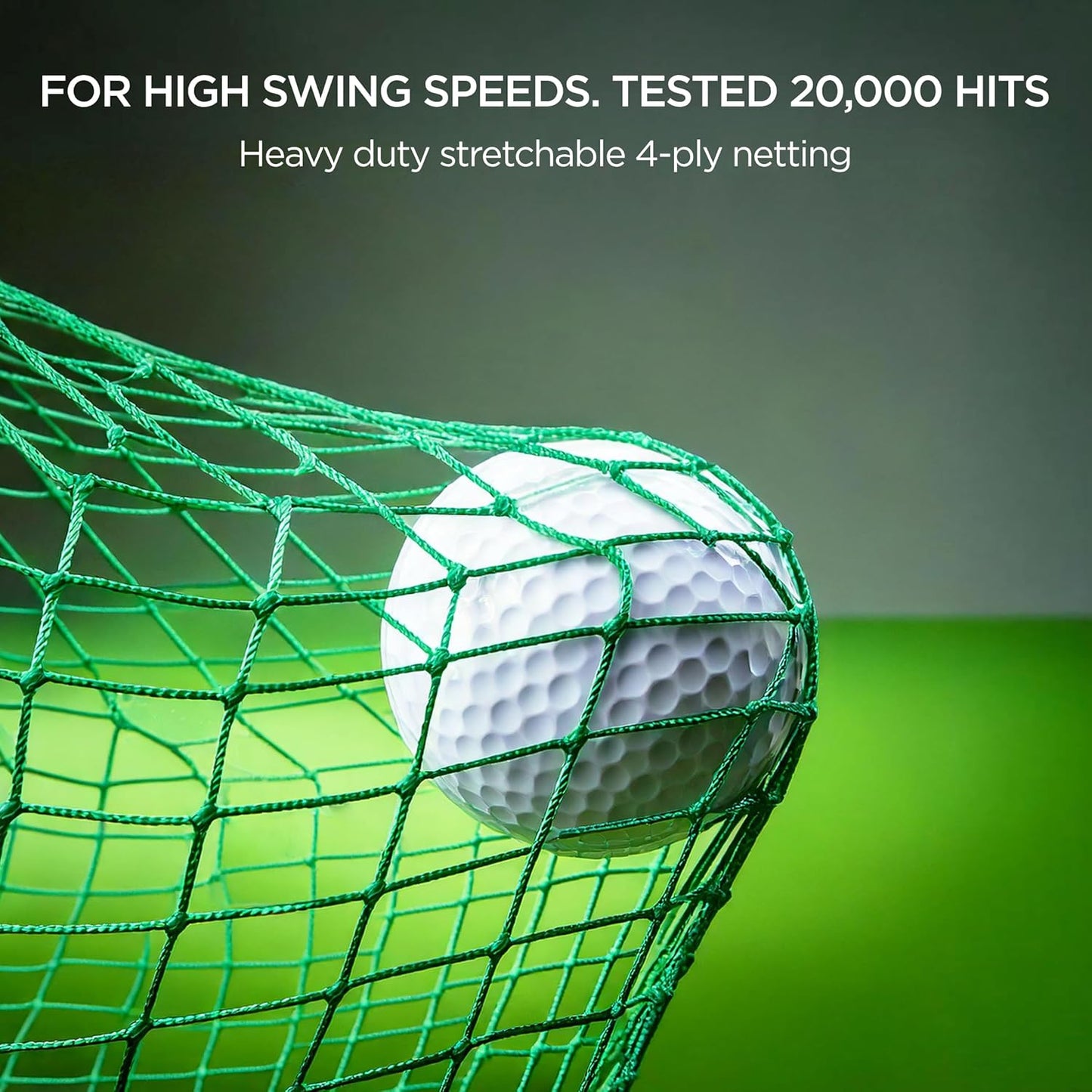 Golf Cage Net Golf Cages with Frame and Net 10x10x10 Golf Net for Driving and Hitting Practice Includes Stability Rope Target Cloth and Swing Mat Color Green