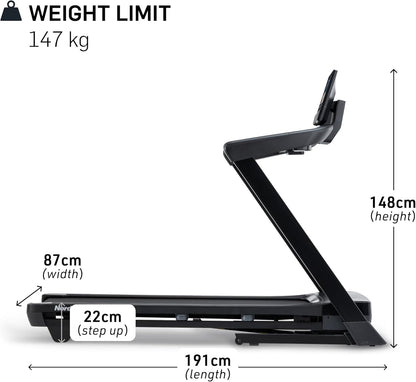 NordicTrack T Series: Perfect Treadmills for Home Use, Walking Treadmill with Incline, Bluetooth Enabled, 136 kg User Capacity