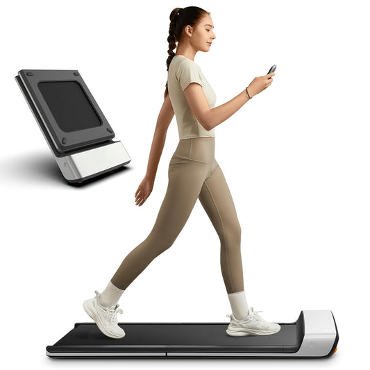 WalkingPad P1 Folding Treadmill - Under Desk Treadmill for Home Office, Portable Walking Pad Foldable with Remote Control & App Speed 0.5-6km/h, No Assembly