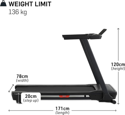NordicTrack T Series: Perfect Treadmills for Home Use, Walking Treadmill with Incline, Bluetooth Enabled, 136 kg User Capacity