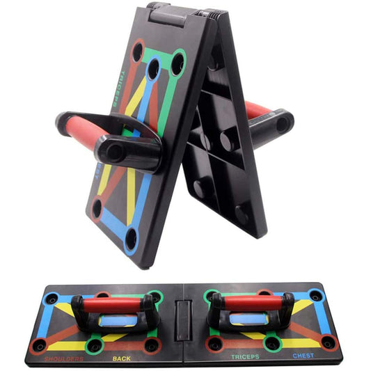 Cretee Push Up Board - Foldable Fitness Rack Training System 12 in 1 for Home Fitness
