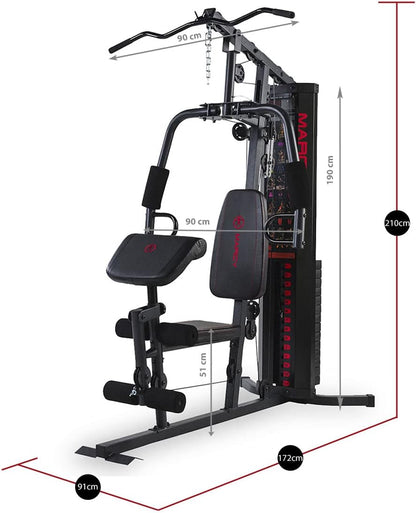 Marcy Eclipse HG3000 Compact Home Gym with Weight Stack, 68 kg