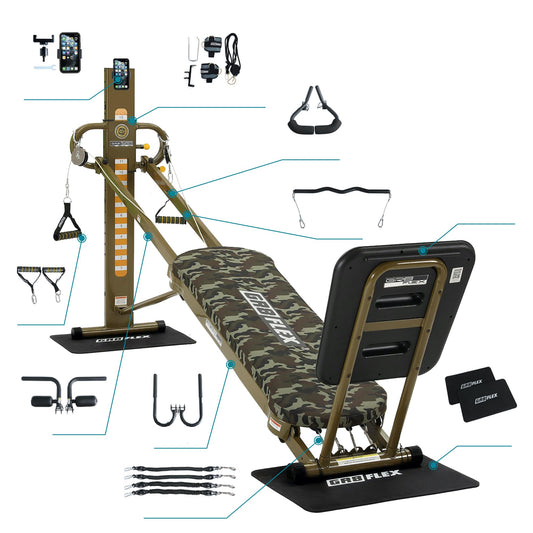 GR8FLEX Total Luxury Gym Fit Your Home Style - Military XL Model