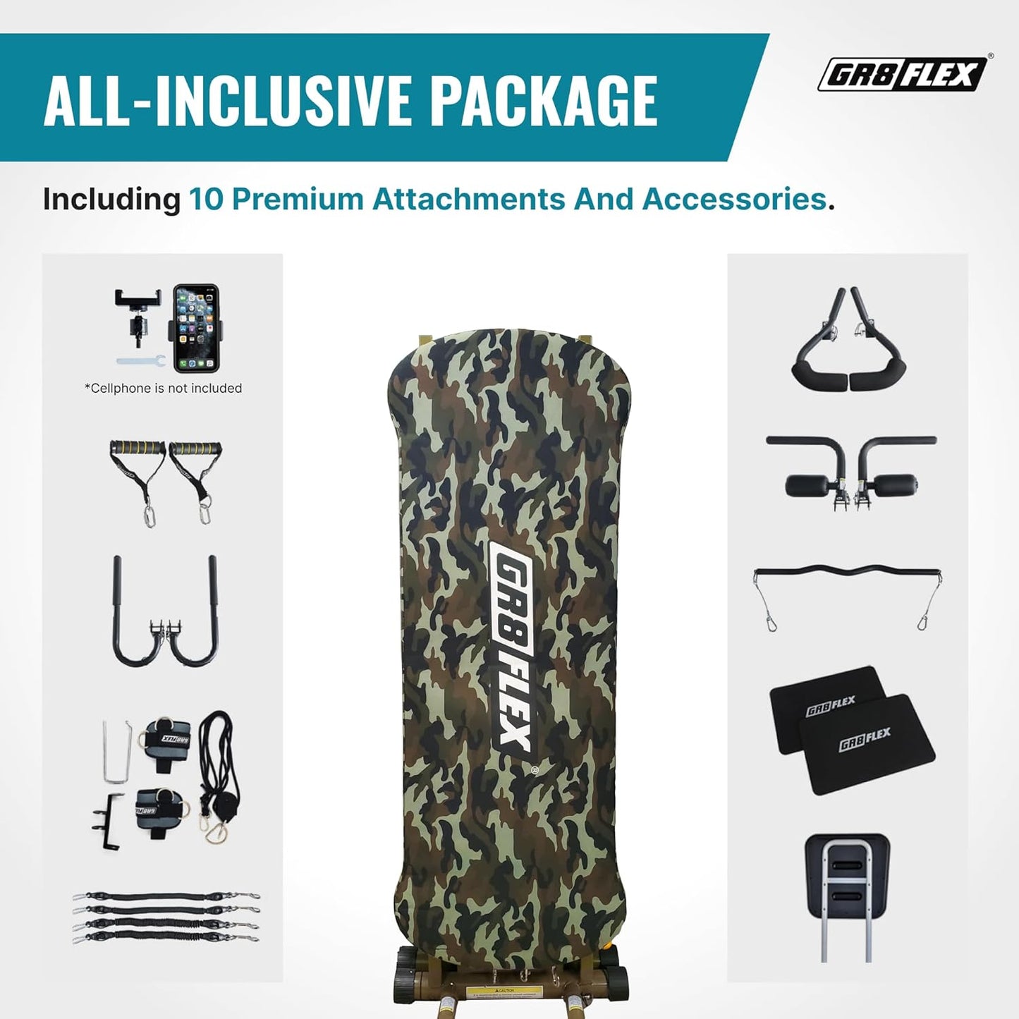 GR8FLEX Total Luxury Gym Fit Your Home Style - Military XL Model