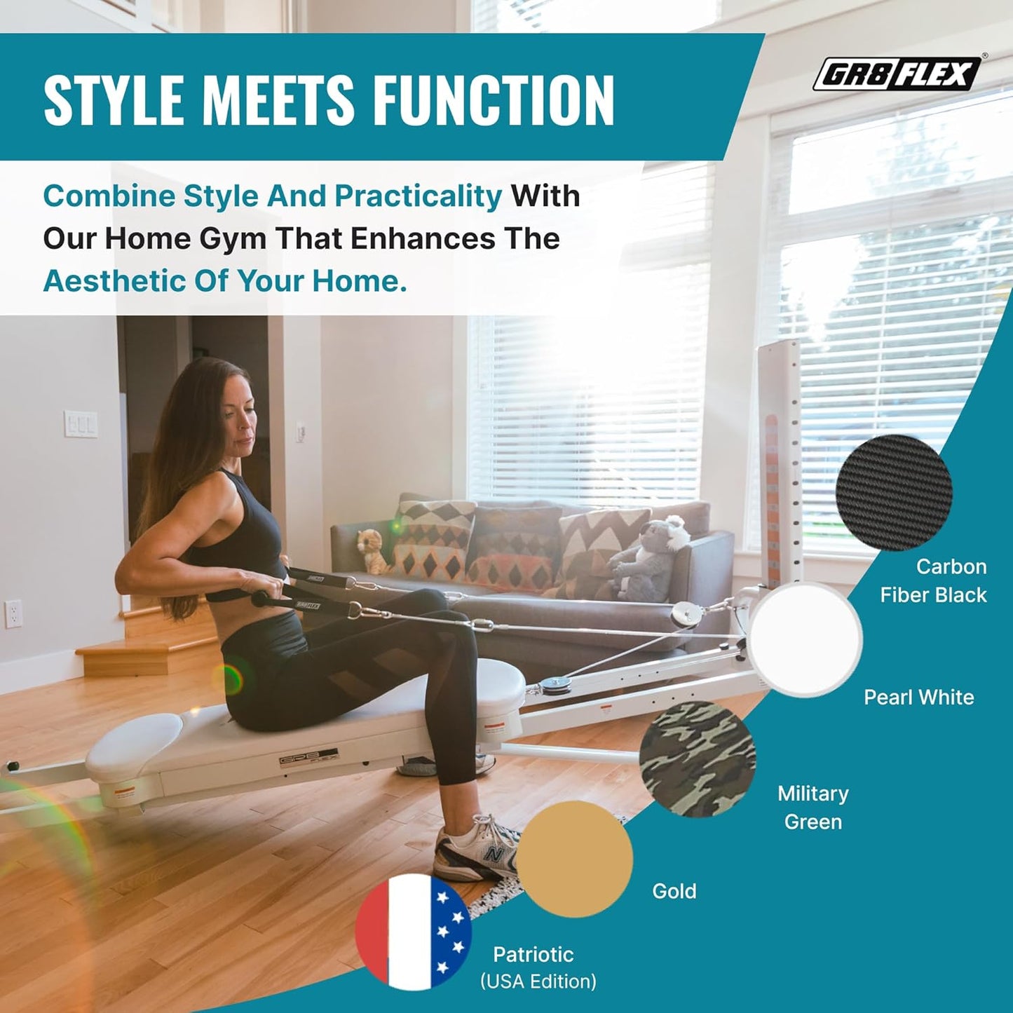 GR8FLEX Total Luxury Gym Fit Your Home Style - Military XL Model
