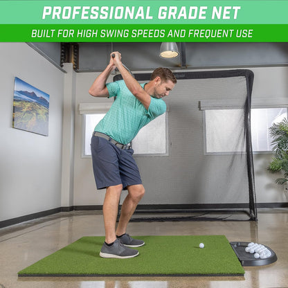 GoSports Elite Golf Practice Net with Steel Frame - Choose 10' or 7' Size