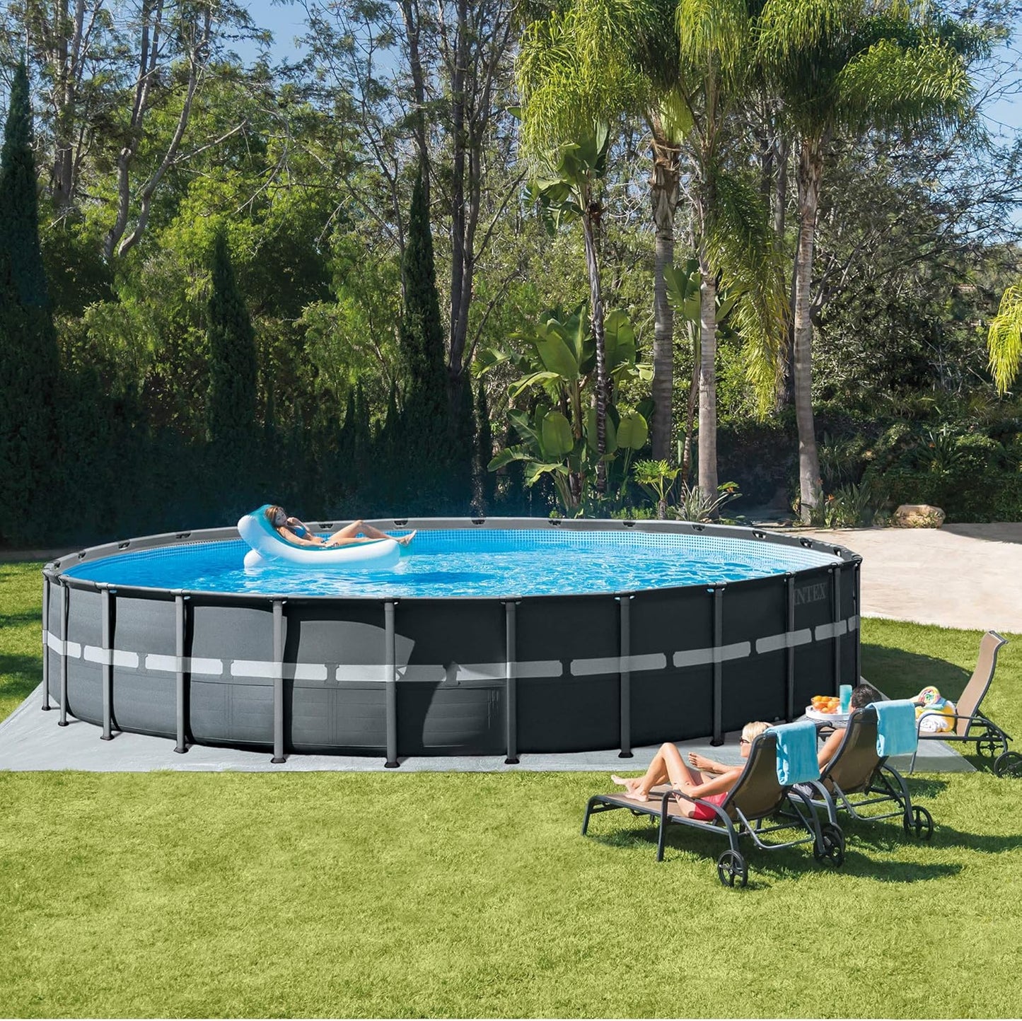 INTEX Above Ground Swimming Pool Set, Ultra XTR 26ft x 52in with Sand Filter Pump