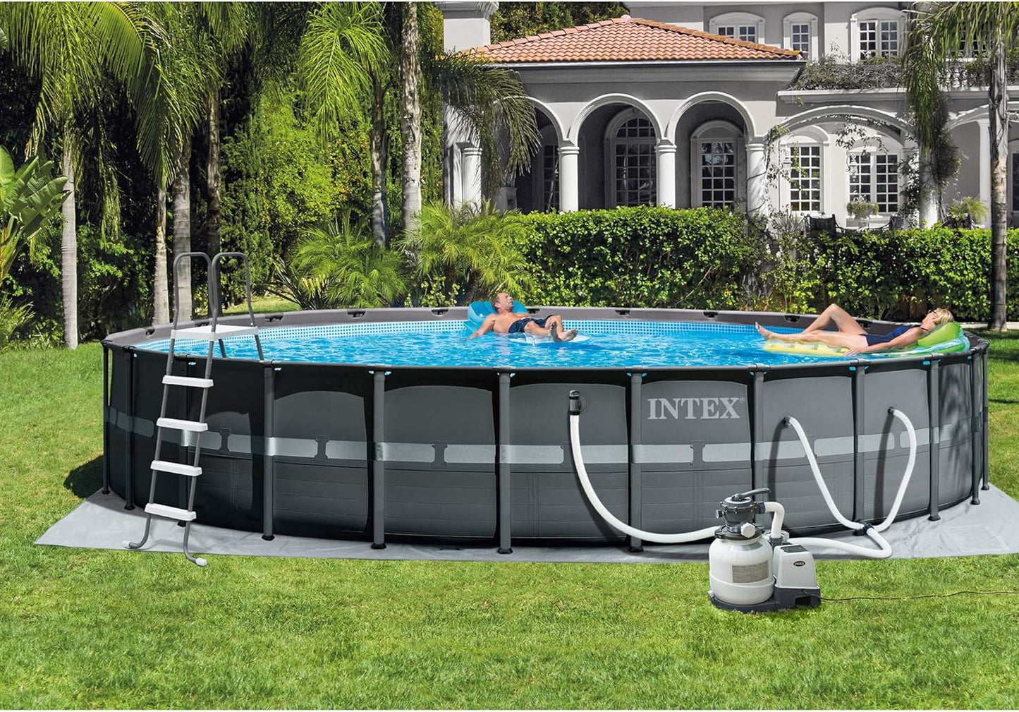 INTEX Above Ground Swimming Pool Set, Ultra XTR 26ft x 52in with Sand Filter Pump